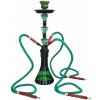 Vodná fajka SHISHA 54cm/3 zelená (Veľká stolová shisha s 3 hadicami pre spoločné relaxačné stretnutia)