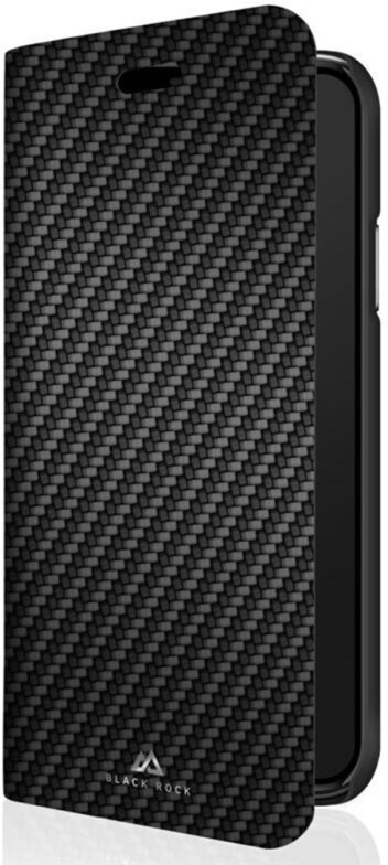 Rock Flex Carbon Booklet Apple iPhone XS/X - čierne čierne