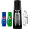 SodaStream Terra Black + lahev + PEPSI, 7UP