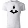 T-ričko Batman pánske tričko Farba trička: Bledosivá, Farba potlače: Čierna, Veľkosť: XXL