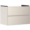 Hansgrohe Xevolos E Umývadlová skrinka 78x58x48 cm, 2 zásuvky, matná béžová/metalická béžová 54179790-HG