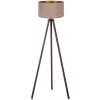 Brilagi Brilagi - Stojacia lampa VELVET 1xE27/60W/230V hnedá/béžová BG0404 + záruka 3 roky zadarmo