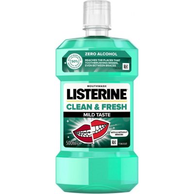 Listerine Clean & Fresh Mild Taste ústna voda 500 ml