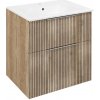 Sapho CIRASA umývadlová skrinka 59,2x64x46cm, dub alabama strip CR601-2322