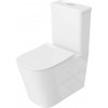 LAVITA prírubové kompaktné WC TRYTON so sedadlom z duroplastu biele