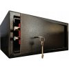 Oceľový trezor Total Shopping čierny, na kľúč, 28 l