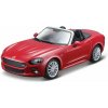 Bburago Plus Fiat 124 Spider červená 1:24