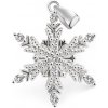 Beneto Dizajnový strieborný prívesok Vločka AGH681