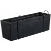 Kvetináč plast čierny, sivý Prosperplast 58 cm x 18 x 19,5 cm