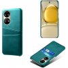 Kožený kryt CARD na Huawei P50 - Zelená
