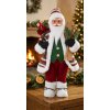 MagicHome Dekorácia Vianoce Santa s lyžami 46 cm