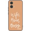 Picasee silikonový černý obal pro Motorola Moto G24 - Boss Mama