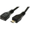 PremiumCord ku2me3f prodlužovací micro USB 2.0 male-female, 3m, černý