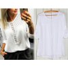 Fashionweek Elegantná vzdušná blúzka BOHO MD313 Farba: Biela, Veľkosť: Universal