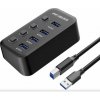 PremiumCord USB 3.2 Superspeed HUB 4-portový s vypínačmi portov (KU3HUB4G)