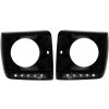 KITT Specials Black Headlights Covers with LED DRL Black Daytime Running Lights suitable for Mercedes G-Class W463 (1989-2012) G65 Design