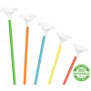 Party Papierové tyčky na balóny EKO - mix farieb 100 ks