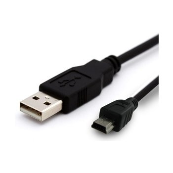 4World 07602 Kábel USB 2.0 AM / BM mini, 1,8m, čierny