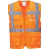 Portwest C376 Athens MeshAir Executive vesta, Veľkosť XL, Farba Orange