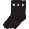 Fan-shop 3 páry ponožek BAYERN MNICHOV čierne velikost: 43/46