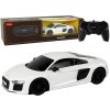 mamido Elektrické autíčko R/C Audi R8 1:24 Rastar v bielej farbe