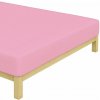 BedTex · Jersey prestieradlo na jednolôžko - 90 x 200 cm - ružové