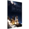 Vertikálny foto obraz sklo tvrdené Štartujúci raketa 50x100 cm