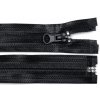 Vodeodolný zips No 7 dĺžka 80 cm špirálový - 1 ks 322 čierna