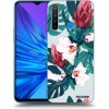 Picasee silikónový prehľadný obal pre Realme 5 - Rhododendron