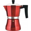 Metal Red kotyogós kávéfőző 6 személyes alumínium indukciós Kovový červený moka kávovar 6 osobný hliníkový indukčný