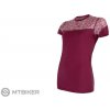 Sensor Merino Impress dámské triko kr.rukáv lilla pattern M
