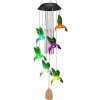 SOLÁRNA ZÁVESNÁ LAMPA KOLIBRÍK S VETERNÝMI ZVONČEKMI, VODOTESNÁ (6D)