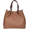 Mondo Italia Kožená kabelka 684 Made in Italy koňaková Koňak