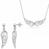 SOFIA strieborný set náušnice a náhrdelník AM3309CLT+AM3308ORT
