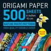 Origami Paper 500 sheets Nature Photo Patterns 6