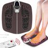Masážny Prístroj na nohy EMS s diaľkovým ovládaním, nabíjateľný, hnedý, 8 režimov