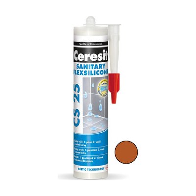 CERESIT CS 25 Sanitárny silikón 280g clinker