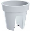 Kvetináč na zábradlie Lofly Railing biela, 24,5 cm, 24,5 cm