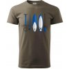 Paddleboard set - Klasické pánske tričko vyššej gramáže - 3XL ( Army )