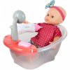 BÁBIKA Bábika BÁBÄTKO 30CM na Kŕmenie a Umývanie Vaňa so Sprchou, Tečie Voda
