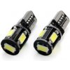 Žiarovky LED CANBUS 5SMD 5730 T10 (W5W) White (2ks) Amio