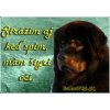 Pozorpes.sk, výstražná tabuľka (Tibetská doga)