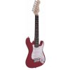 Dimavery J-350 E-Guitar ST, elektrická gitara Junior, červená