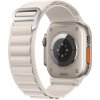 AppleMix Remienok pre Apple Watch Ultra 49 mm / 45 mm / 44 mm / 42 mm - nylon / kovová spona - biely