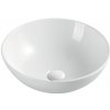 Mereo Mereo, Umývadlo na dosku bez prepadu, 400x400x145 mm, okrúhle, keramické - pre zaslanie na palete, MER-UC404015C