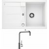 Blanco METRA 45 S biela + excentrické ovládanie + Blanco MILI chróm 519413