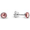 Náušnice oranžovej so Swarovski Elements Pinpoint Studs K2038SS10RP Rose Peach