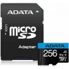 Adata Premier microSDXC, UHS-I U1, Class 10, V10, A1, 256 GB + adaptér AUSDX256GUICL10A1-RA1