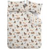 Sivobéžové obliečky na dvojlôžko 200x200 cm Halloween Highland Cow – Catherine Lansfield