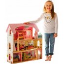 Eco Toys Drevený domček pre bábiky rozprávková rezidencia 71 cm